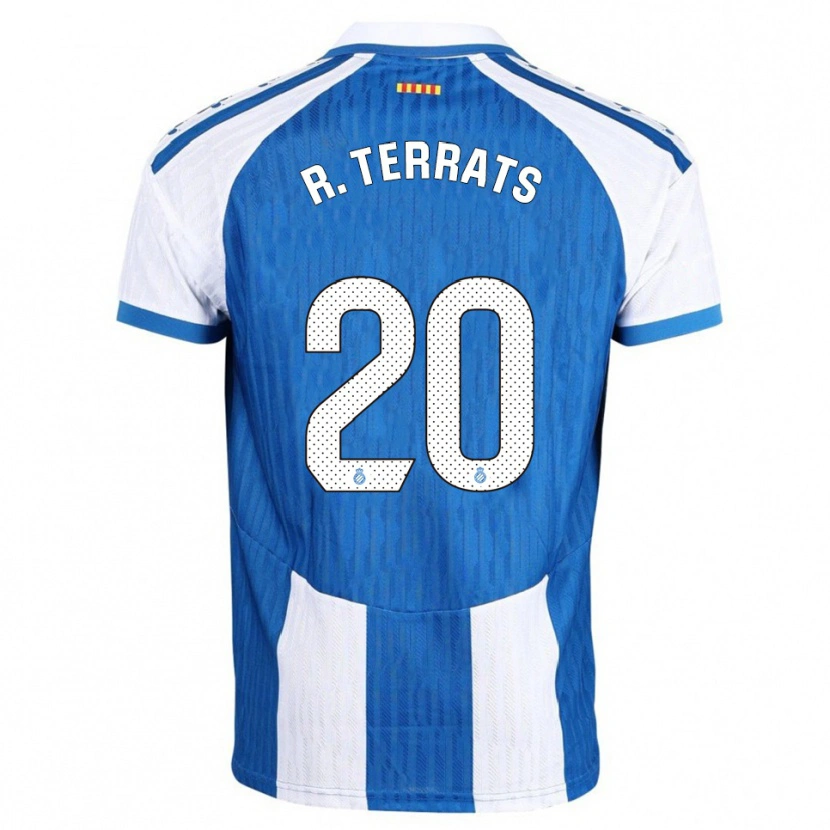 Danxen Kvinder Ramón Terrats #20 Blå Hvid Hjemmebane Spillertrøjer 2025/26 Trøje T-Shirt