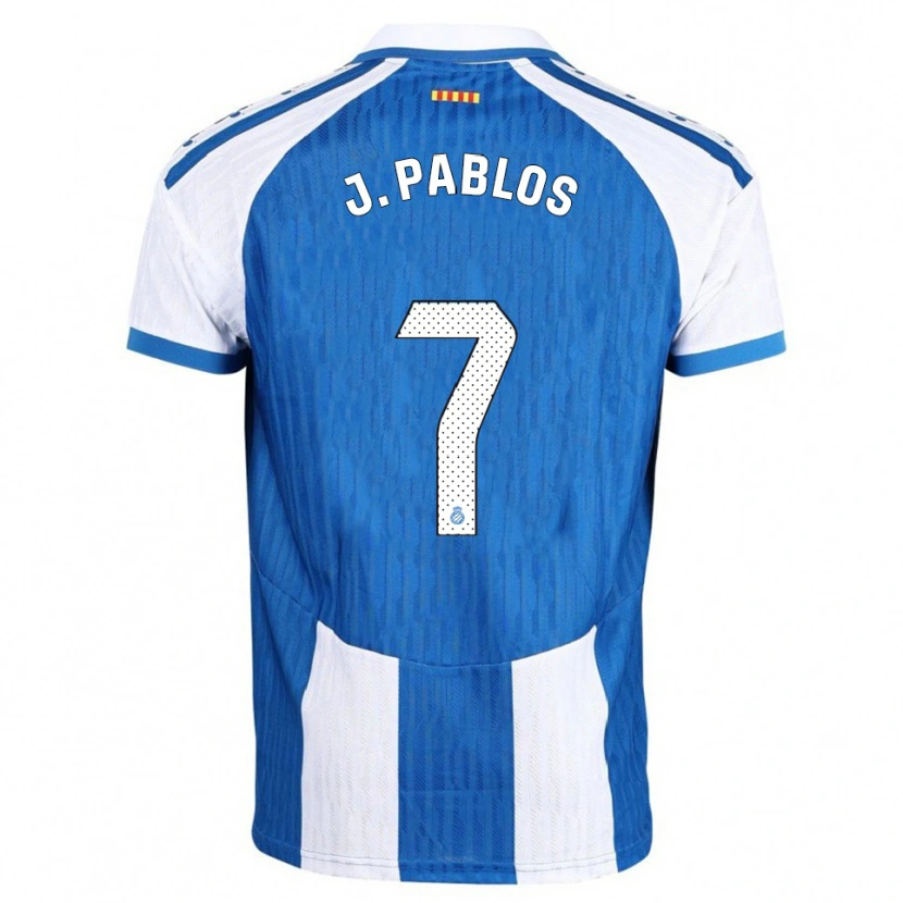 Danxen Kvinder Judith Pablos Garrido #7 Blå Hvid Hjemmebane Spillertrøjer 2025/26 Trøje T-Shirt