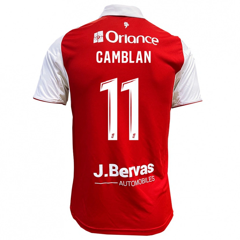 Danxen Kvinder Axel Camblan #11 Rød Hvid Hjemmebane Spillertrøjer 2025/26 Trøje T-Shirt