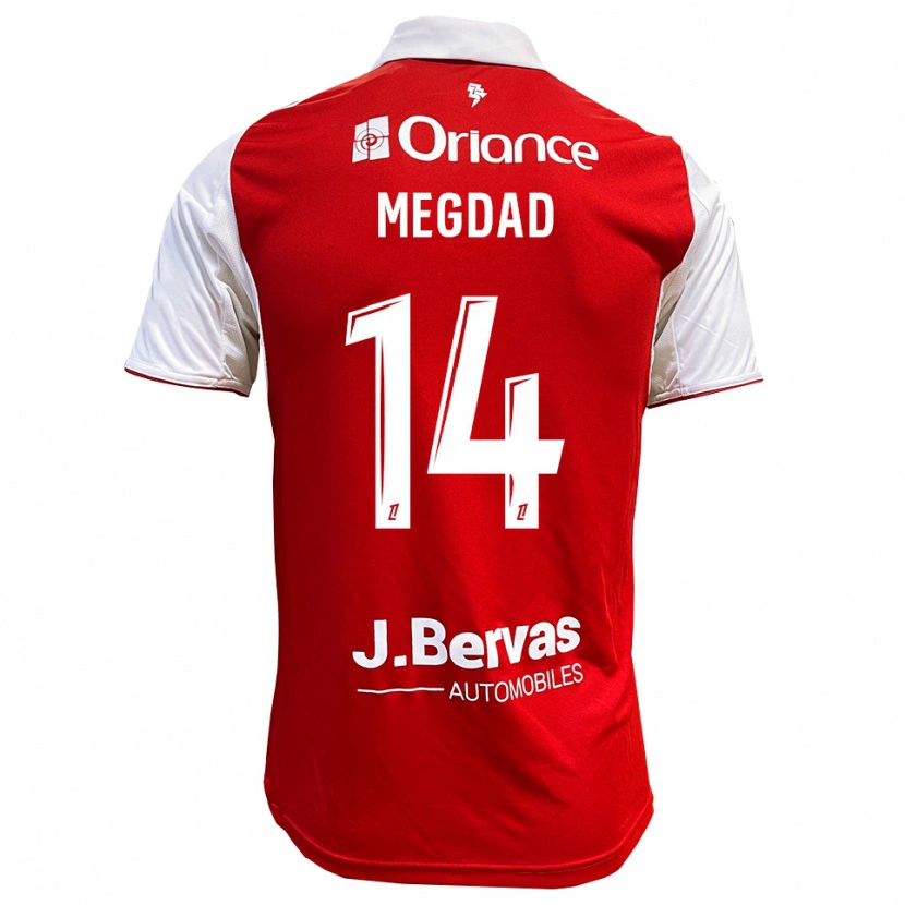 Danxen Kvinder Noa Megdad #14 Rød Hvid Hjemmebane Spillertrøjer 2025/26 Trøje T-Shirt