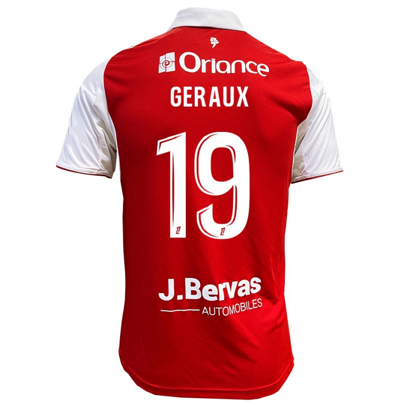 Danxen Kvinder Noan Geraux #19 Rød Hvid Hjemmebane Spillertrøjer 2025/26 Trøje T-Shirt