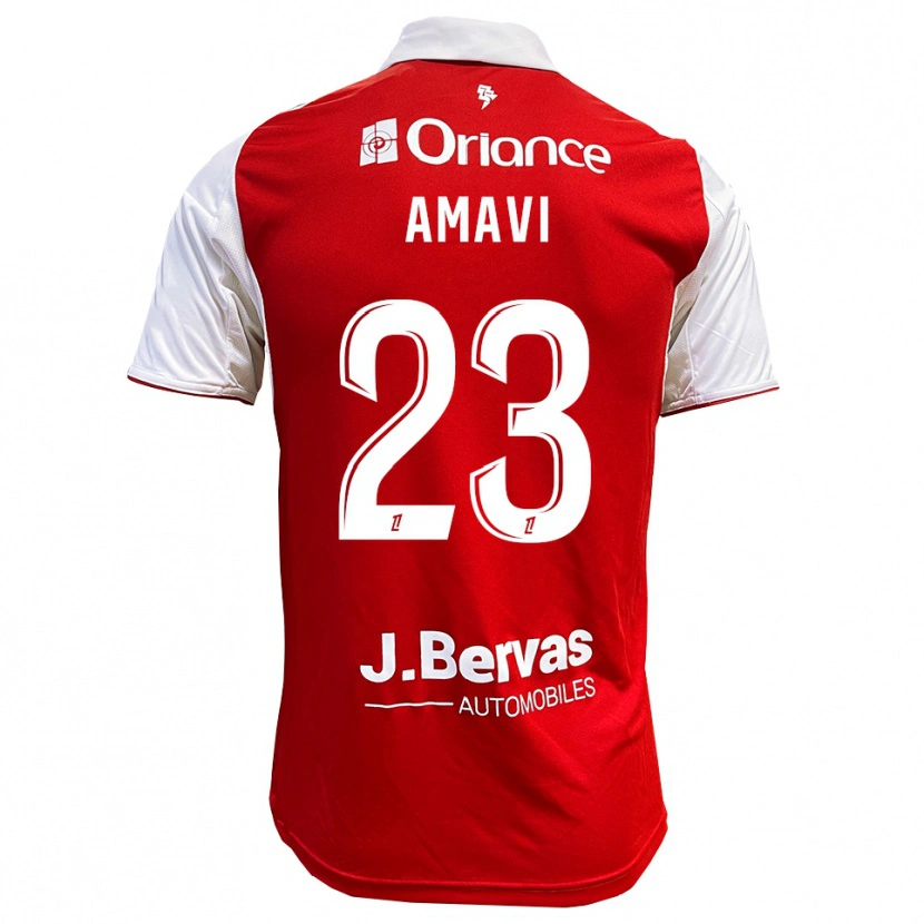Danxen Kvinder Jordan Amavi #23 Rød Hvid Hjemmebane Spillertrøjer 2025/26 Trøje T-Shirt