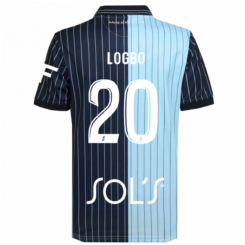 Danxen Kvinder Elysée Logbo #20 Navy Himmelblå Hjemmebane Spillertrøjer 2025/26 Trøje T-Shirt