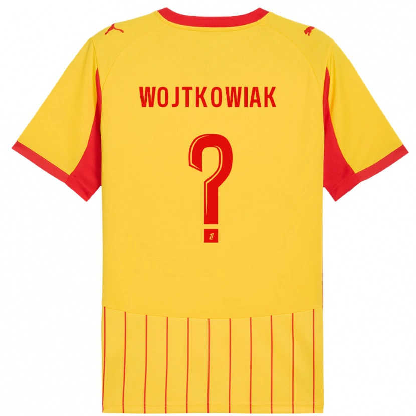 Danxen Kvinder Valentin Wojtkowiak #0 Gul Rød Hjemmebane Spillertrøjer 2025/26 Trøje T-Shirt