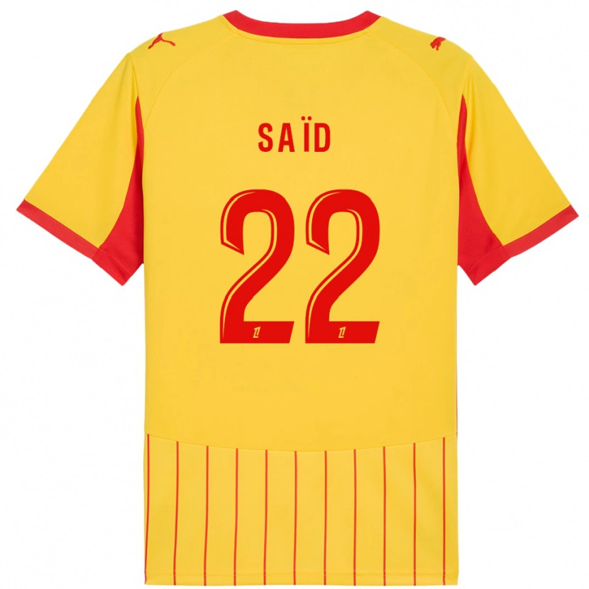 Danxen Kvinder Wesley Saïd #22 Gul Rød Hjemmebane Spillertrøjer 2025/26 Trøje T-Shirt