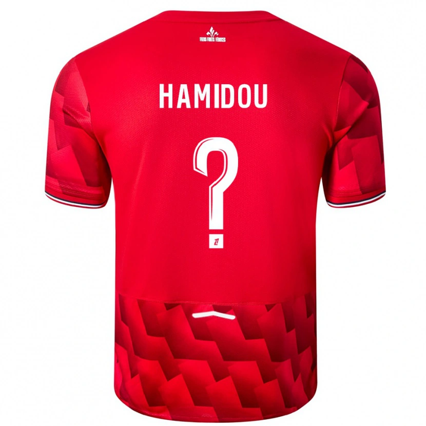 Danxen Kvinder Jamila Hamidou #0 Rød Hvid Hjemmebane Spillertrøjer 2025/26 Trøje T-Shirt