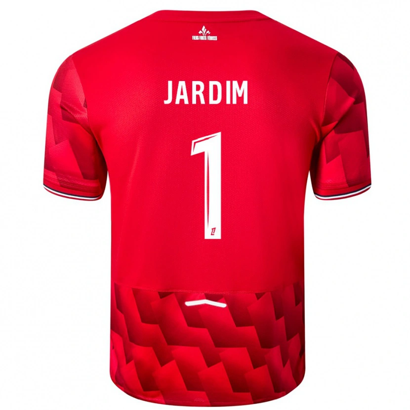 Danxen Kvinder Leo Jardim #1 Rød Hvid Hjemmebane Spillertrøjer 2025/26 Trøje T-Shirt