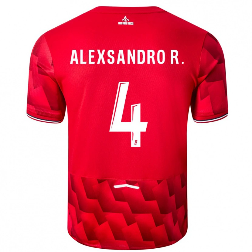Danxen Kvinder Alexsandro #4 Rød Hvid Hjemmebane Spillertrøjer 2025/26 Trøje T-Shirt
