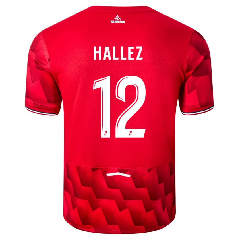Danxen Kvinder Alexis Hallez #12 Rød Hvid Hjemmebane Spillertrøjer 2025/26 Trøje T-Shirt