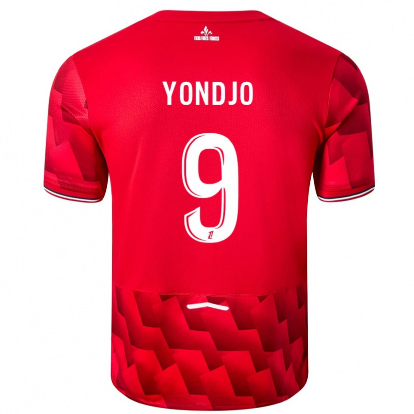 Danxen Kvinder Angel Yondjo #9 Rød Hvid Hjemmebane Spillertrøjer 2025/26 Trøje T-Shirt