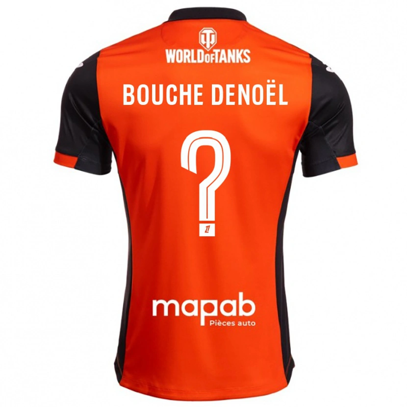 Danxen Kvinder Max Bouche Denoël #0 Sort Orange Hjemmebane Spillertrøjer 2025/26 Trøje T-Shirt