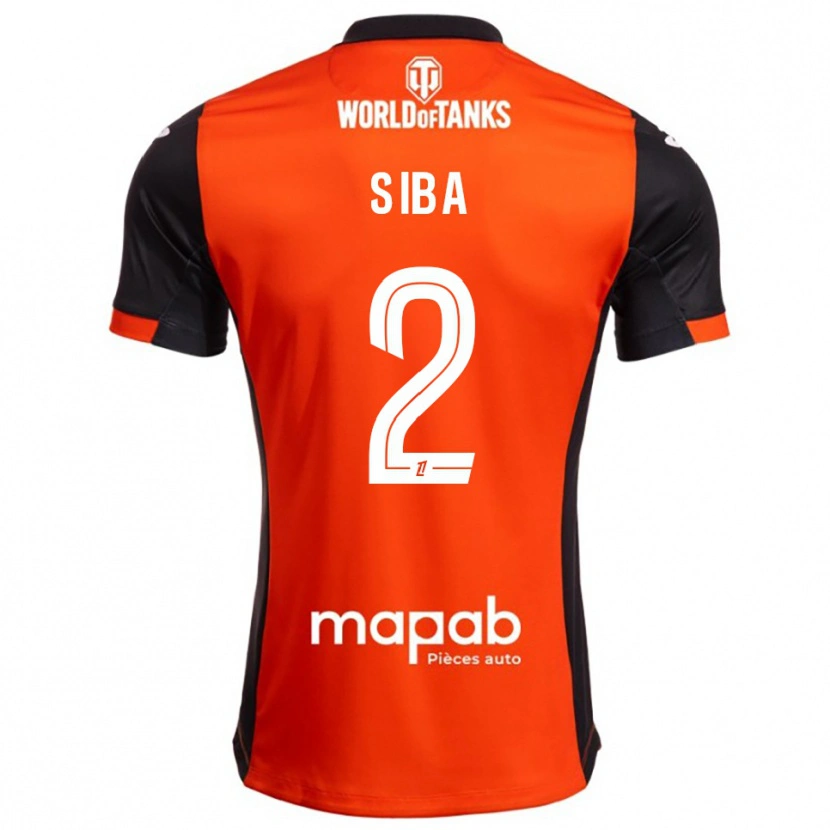 Danxen Kvinder Stevan Siba #2 Sort Orange Hjemmebane Spillertrøjer 2025/26 Trøje T-Shirt