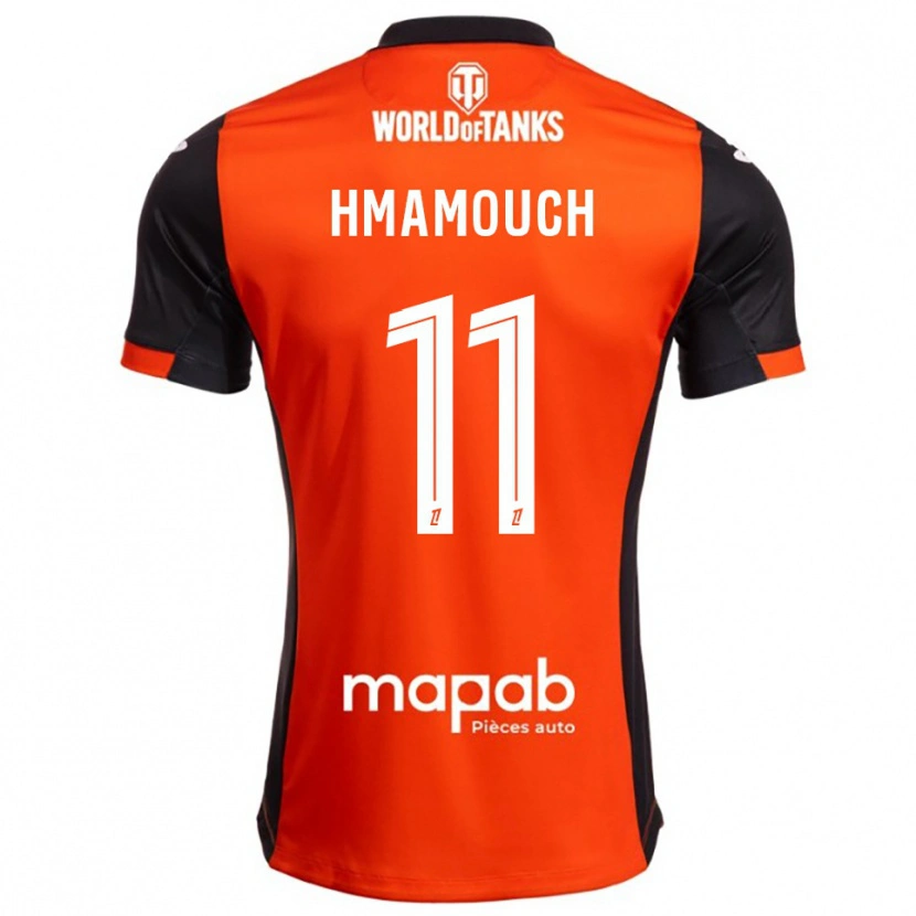 Danxen Kvinder Mohamed-Anouar Hmamouch #11 Sort Orange Hjemmebane Spillertrøjer 2025/26 Trøje T-Shirt