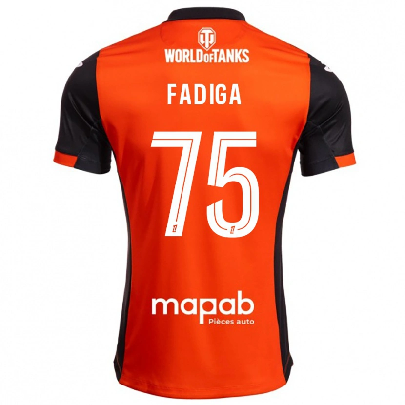 Danxen Kvinder Bandiougou Fadiga #75 Sort Orange Hjemmebane Spillertrøjer 2025/26 Trøje T-Shirt