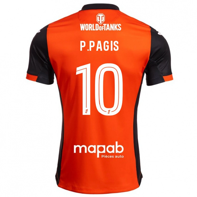 Danxen Kvinder Pablo Pagis #10 Sort Orange Hjemmebane Spillertrøjer 2025/26 Trøje T-Shirt