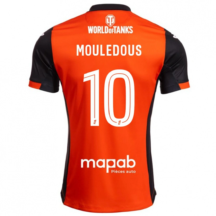 Danxen Kvinder Antton Mouledous #10 Sort Orange Hjemmebane Spillertrøjer 2025/26 Trøje T-Shirt