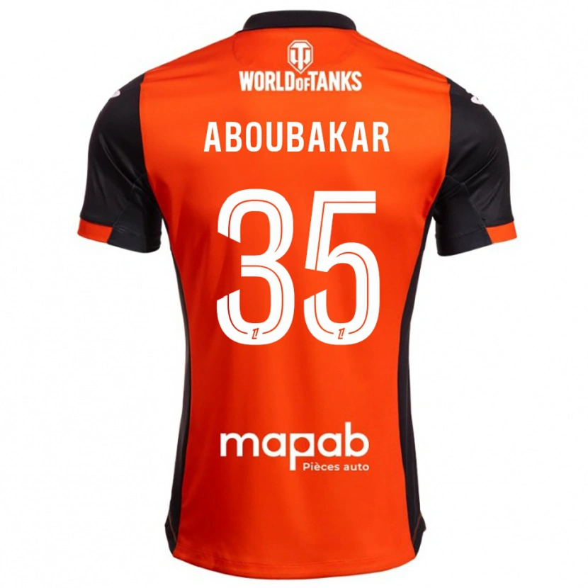 Danxen Kvinder Siddick Aboubakar #35 Sort Orange Hjemmebane Spillertrøjer 2025/26 Trøje T-Shirt