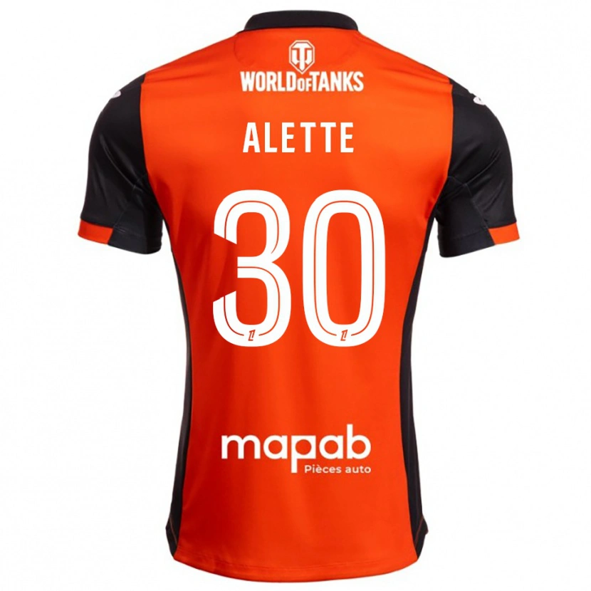 Danxen Kvinder Gaël Alette #30 Sort Orange Hjemmebane Spillertrøjer 2025/26 Trøje T-Shirt