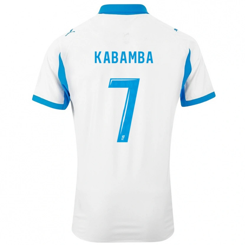 Danxen Kvinder Alexis Kabamba #7 Hvid Himmelblå Hjemmebane Spillertrøjer 2025/26 Trøje T-Shirt