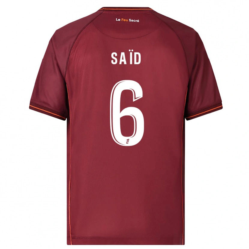 Danxen Kvinder Maoulida Saïd #6 Bordeaux Hvid Hjemmebane Spillertrøjer 2025/26 Trøje T-Shirt