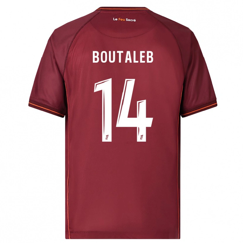 Danxen Kvinder Inès Boutaleb #14 Bordeaux Hvid Hjemmebane Spillertrøjer 2025/26 Trøje T-Shirt