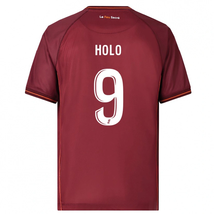 Danxen Kvinder Mathis Holo #9 Bordeaux Hvid Hjemmebane Spillertrøjer 2025/26 Trøje T-Shirt