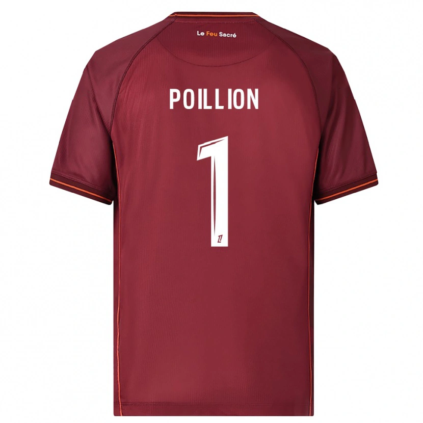 Danxen Kvinder Noé Poillion #1 Bordeaux Hvid Hjemmebane Spillertrøjer 2025/26 Trøje T-Shirt