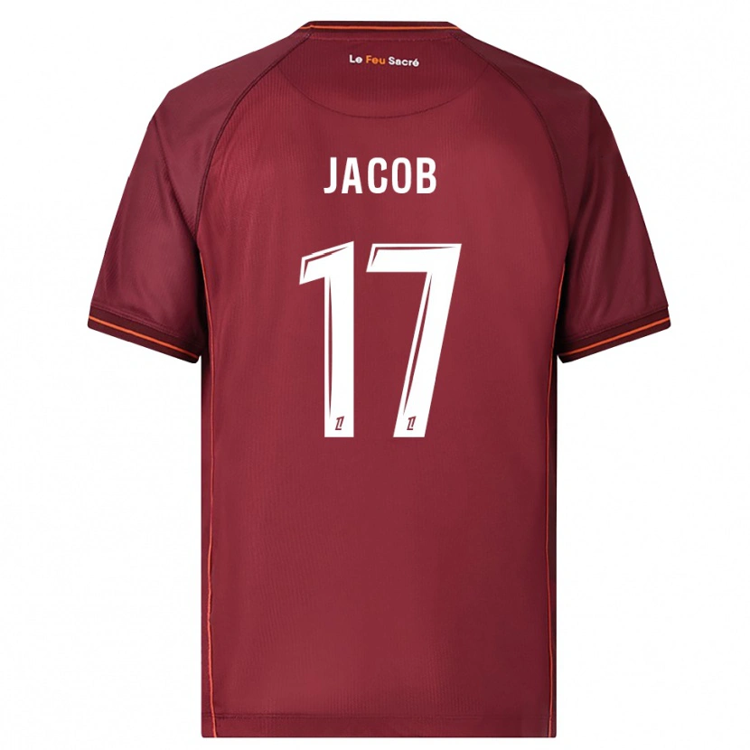 Danxen Kvinder Lisa Jacob #17 Bordeaux Hvid Hjemmebane Spillertrøjer 2025/26 Trøje T-Shirt