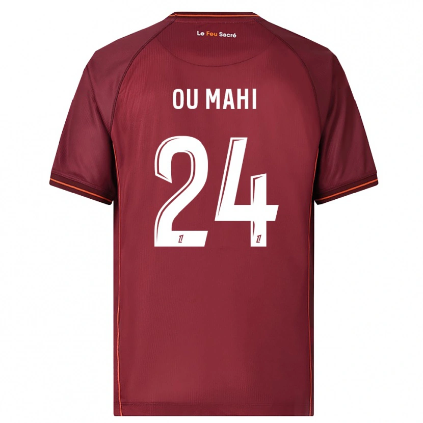 Danxen Kvinder Inès Ou Mahi #24 Bordeaux Hvid Hjemmebane Spillertrøjer 2025/26 Trøje T-Shirt