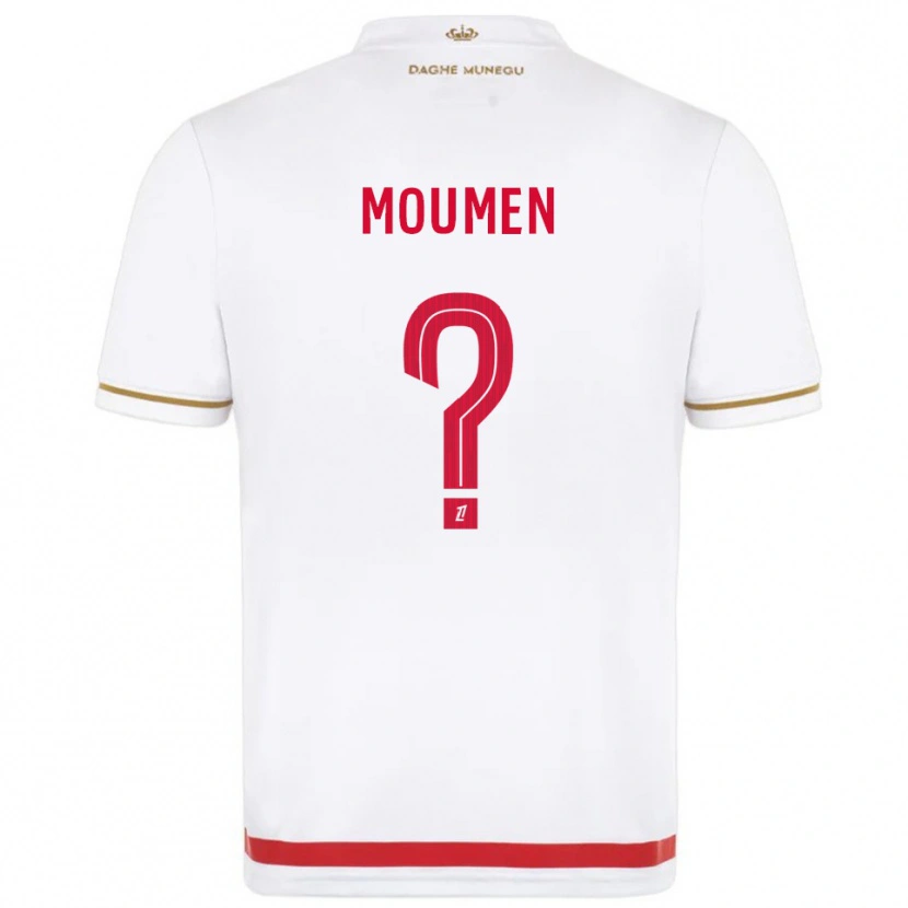 Danxen Kvinder Jebril Moumen #0 Rød Hvid Hjemmebane Spillertrøjer 2025/26 Trøje T-Shirt