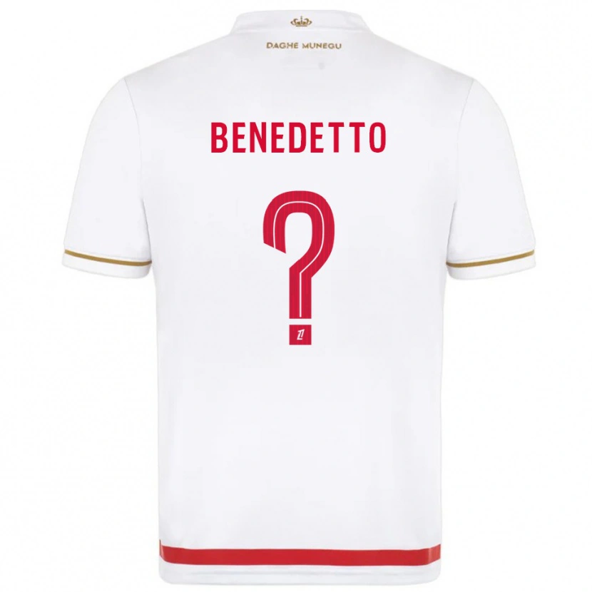 Danxen Kvinder Antéo Benedetto #0 Rød Hvid Hjemmebane Spillertrøjer 2025/26 Trøje T-Shirt