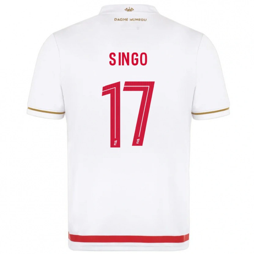 Danxen Kvinder Wilfried Singo #17 Rød Hvid Hjemmebane Spillertrøjer 2025/26 Trøje T-Shirt