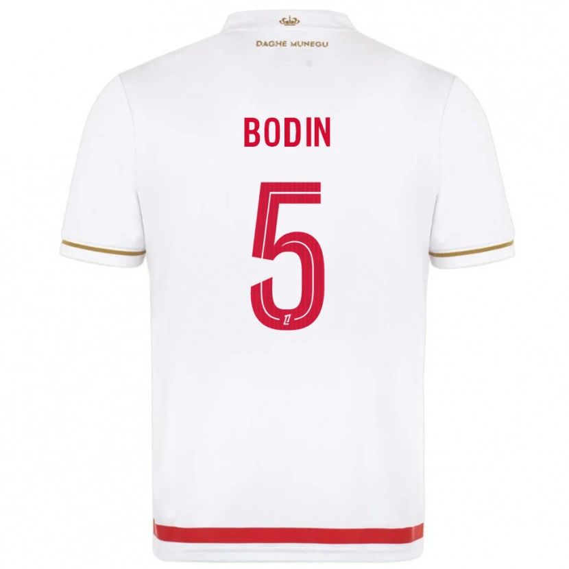 Danxen Kvinder Hugo Bodin #5 Rød Hvid Hjemmebane Spillertrøjer 2025/26 Trøje T-Shirt