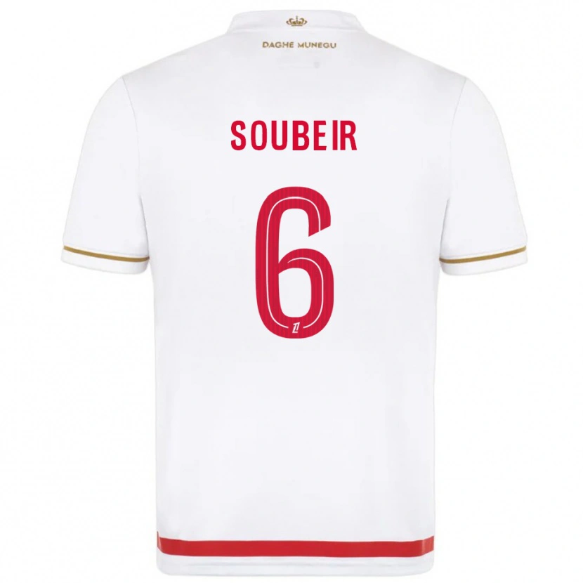 Danxen Kvinder Anis Soubeir #6 Rød Hvid Hjemmebane Spillertrøjer 2025/26 Trøje T-Shirt