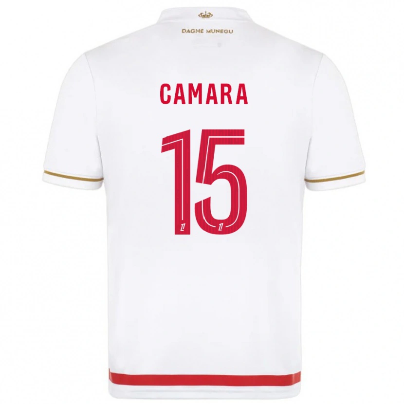 Danxen Kvinder Lamine Camara #15 Rød Hvid Hjemmebane Spillertrøjer 2025/26 Trøje T-Shirt