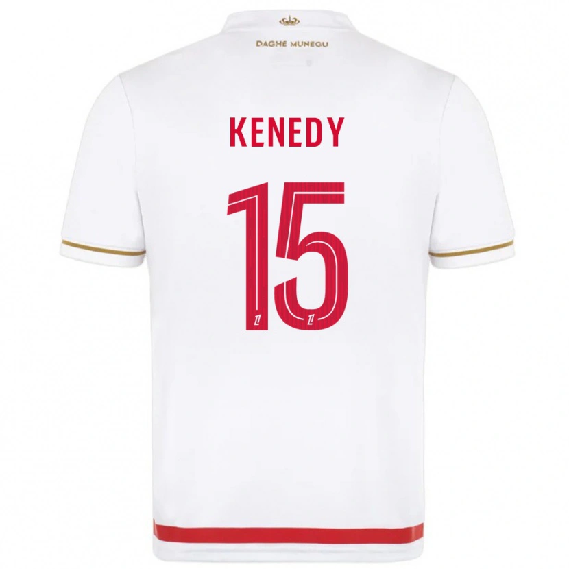 Danxen Kvinder Kenedy #15 Rød Hvid Hjemmebane Spillertrøjer 2025/26 Trøje T-Shirt