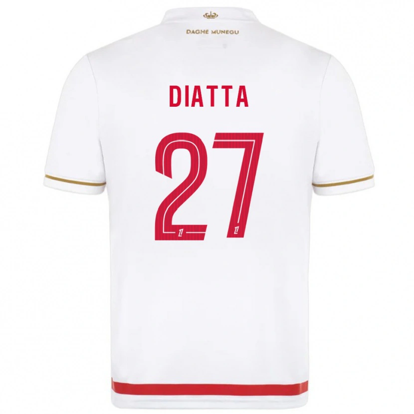 Danxen Kvinder Krépin Diatta #27 Rød Hvid Hjemmebane Spillertrøjer 2025/26 Trøje T-Shirt