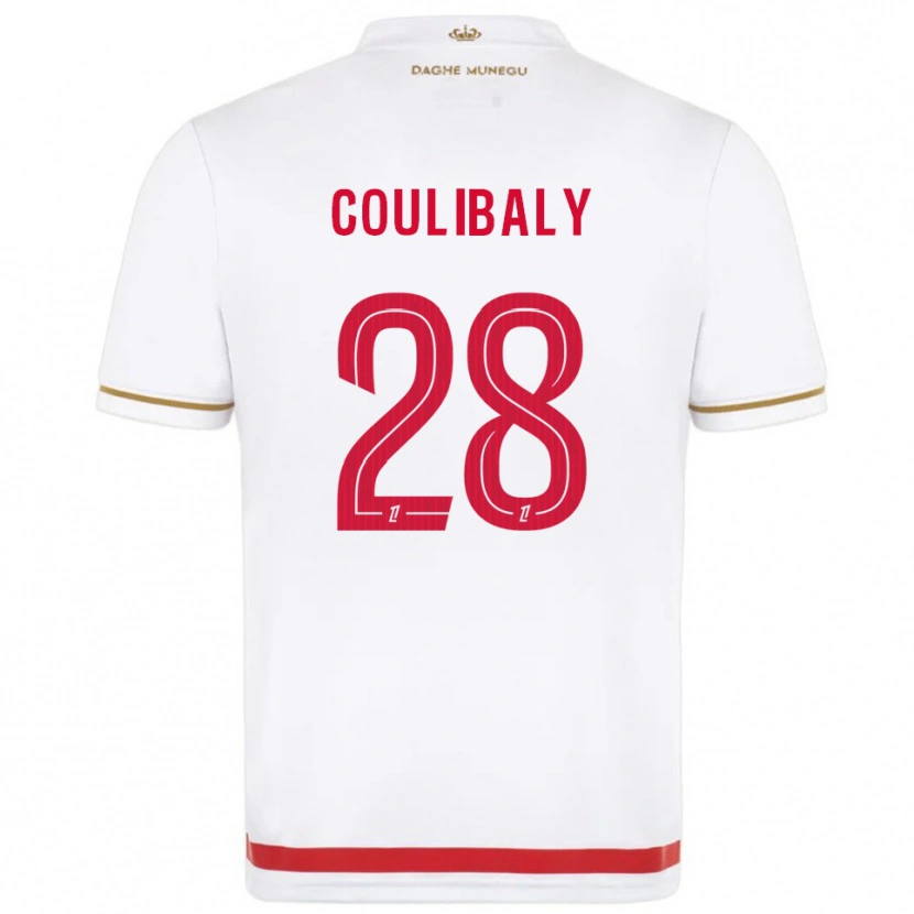 Danxen Kvinder Mamadou Coulibaly #28 Rød Hvid Hjemmebane Spillertrøjer 2025/26 Trøje T-Shirt