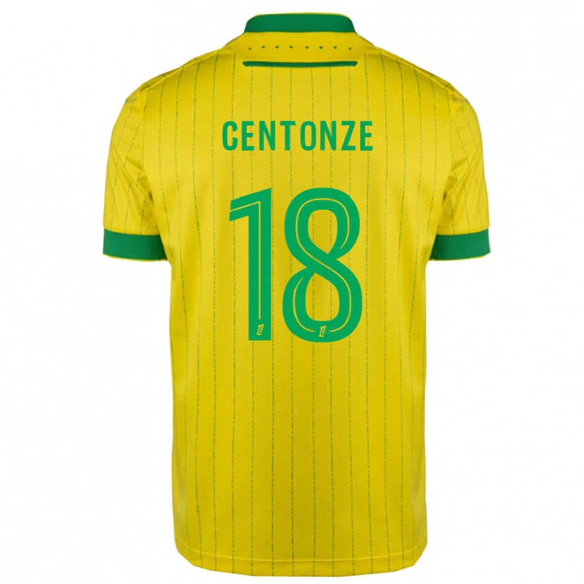 Danxen Kvinder Fabien Centonze #18 Gul Grøn Hjemmebane Spillertrøjer 2025/26 Trøje T-Shirt