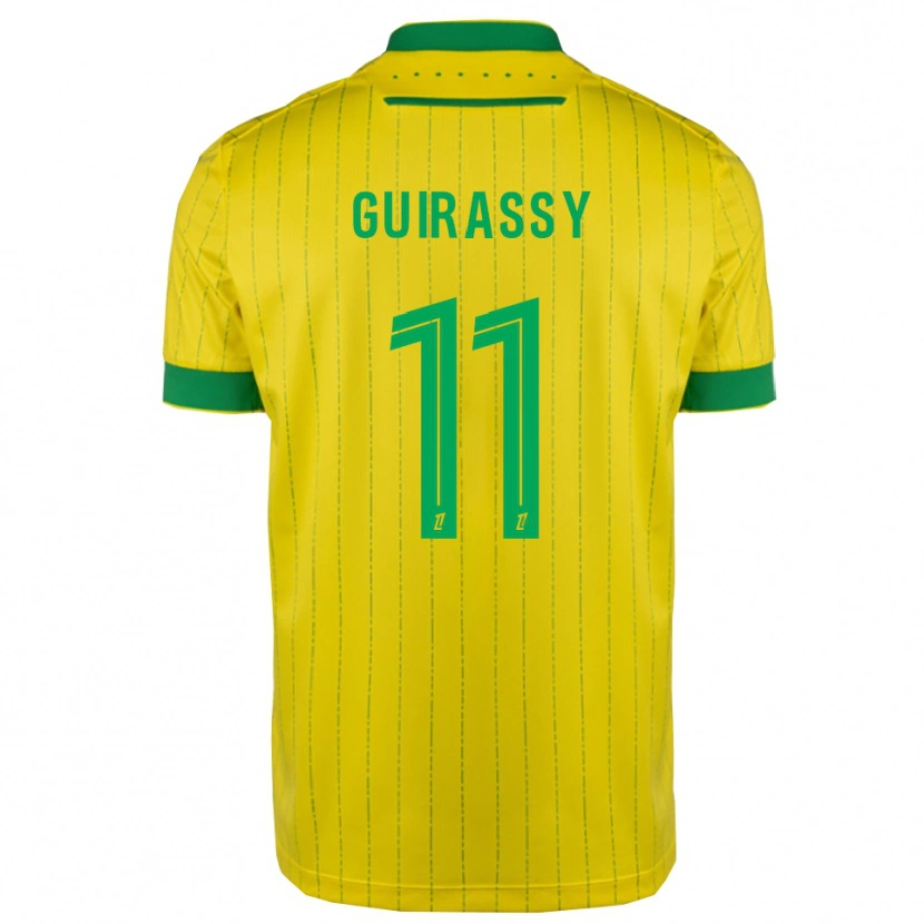 Danxen Kvinder Herba Guirassy #11 Gul Grøn Hjemmebane Spillertrøjer 2025/26 Trøje T-Shirt