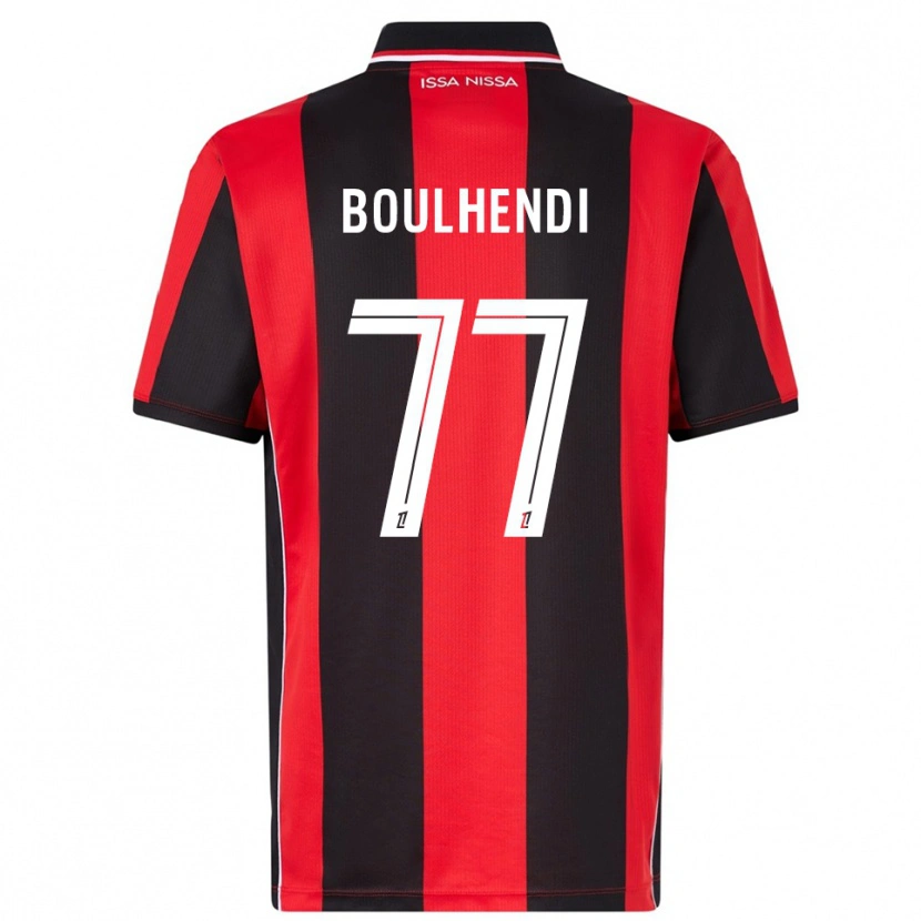 Danxen Kvinder Teddy Boulhendi #77 Rød Sort Hjemmebane Spillertrøjer 2025/26 Trøje T-Shirt