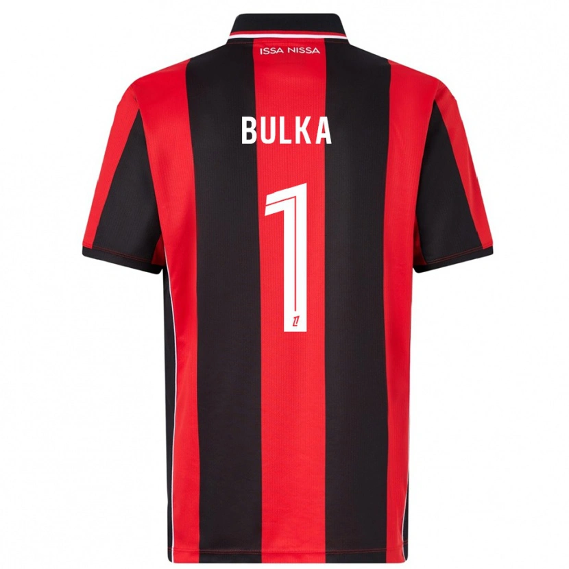 Danxen Kvinder Marcin Bulka #1 Rød Sort Hjemmebane Spillertrøjer 2025/26 Trøje T-Shirt