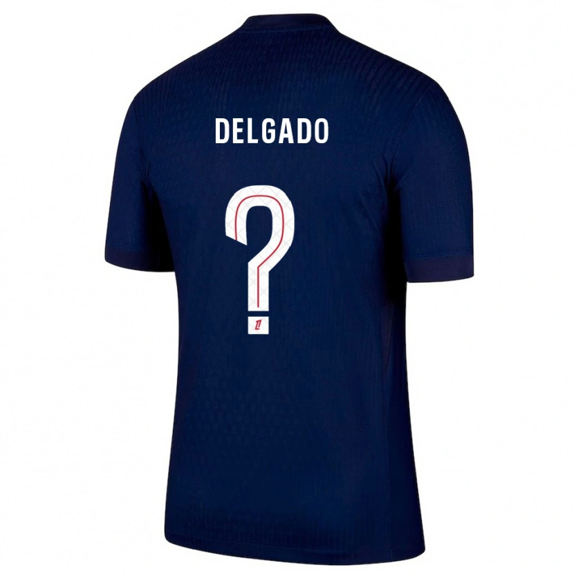 Danxen Kvinder Camron Delgado #0 Navy Rød Hjemmebane Spillertrøjer 2025/26 Trøje T-Shirt