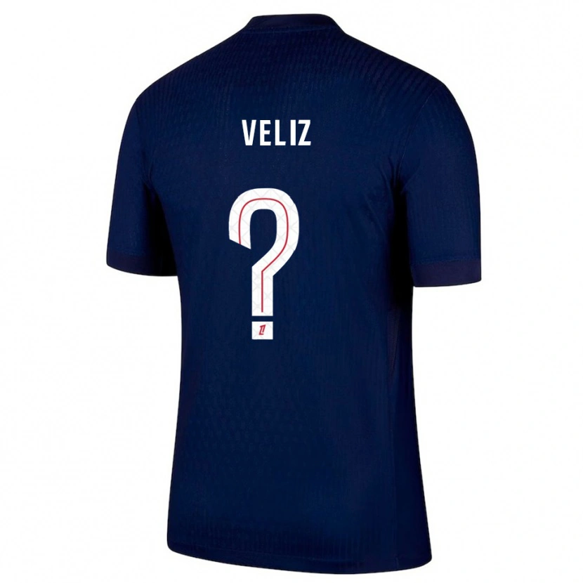 Danxen Kvinder Nehemiah Fernandez Veliz #0 Navy Rød Hjemmebane Spillertrøjer 2025/26 Trøje T-Shirt