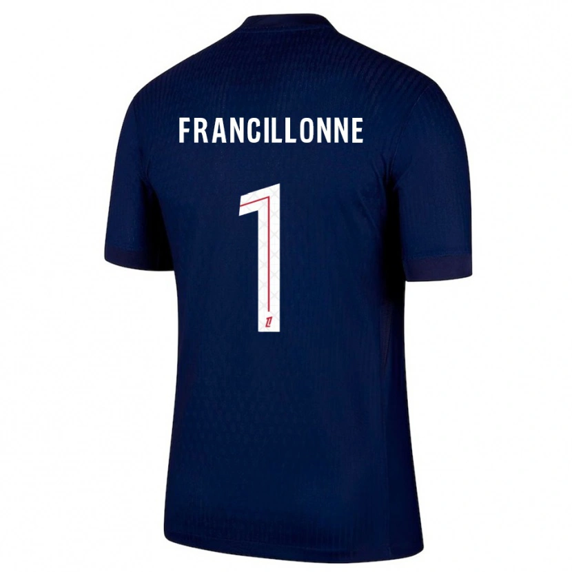 Danxen Kvinder Bryan Francillonne #1 Navy Rød Hjemmebane Spillertrøjer 2025/26 Trøje T-Shirt