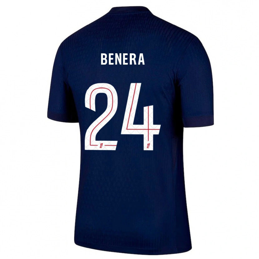 Danxen Kvinder Baby Jordy Benera #24 Navy Rød Hjemmebane Spillertrøjer 2025/26 Trøje T-Shirt