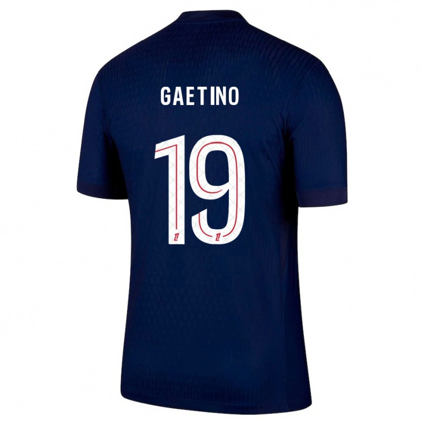 Danxen Kvinder Eva Gaetino #19 Navy Rød Hjemmebane Spillertrøjer 2025/26 Trøje T-Shirt