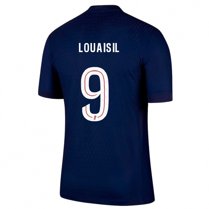 Danxen Kvinder Kévin Louaisil #9 Navy Rød Hjemmebane Spillertrøjer 2025/26 Trøje T-Shirt
