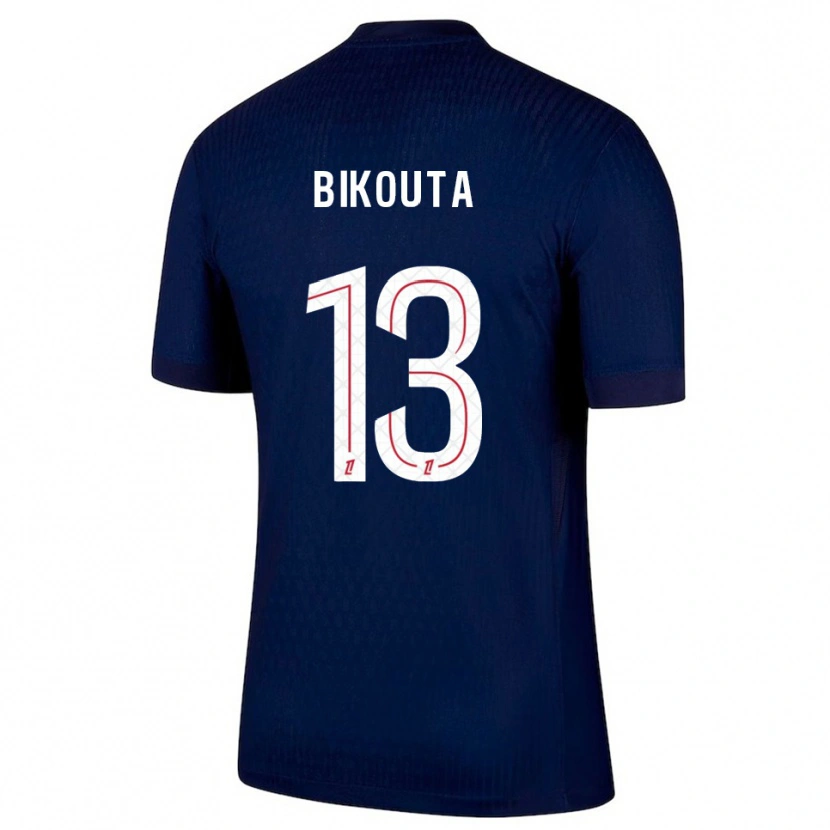 Danxen Kvinder Dan-Patrice Bikouta #13 Navy Rød Hjemmebane Spillertrøjer 2025/26 Trøje T-Shirt