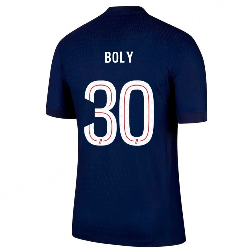 Danxen Kvinder David Boly #30 Navy Rød Hjemmebane Spillertrøjer 2025/26 Trøje T-Shirt
